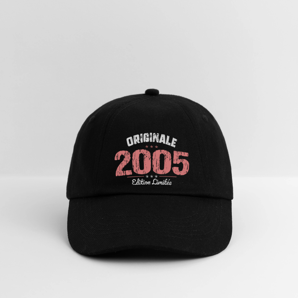 Casquette classique - Anniversaire 20 Ans - Originale 2005 - noir/noir