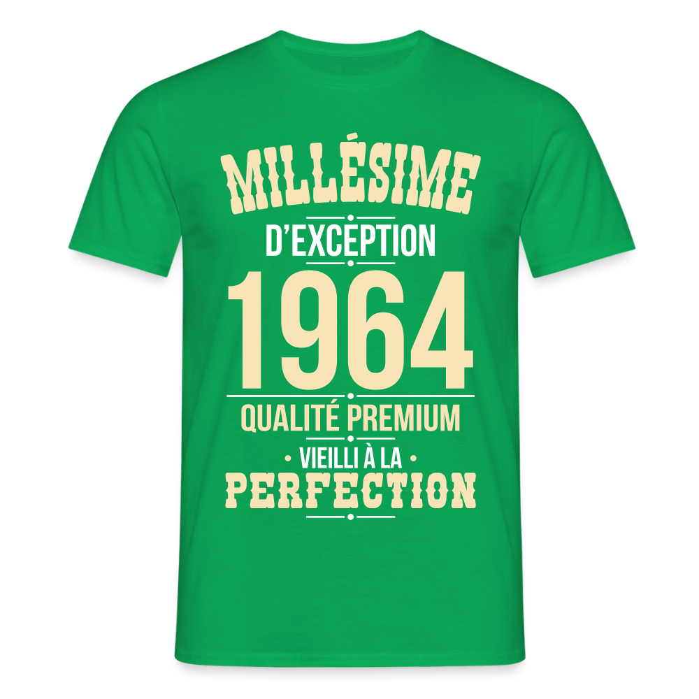 T-shirt Homme - Anniversaire 61 Ans - Millésime 1964 - vert