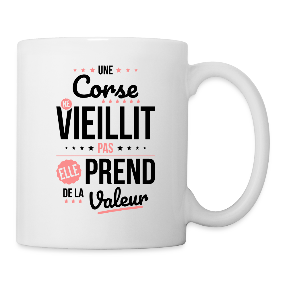 Mug blanc - Une Corse ne vieillit pas - blanc