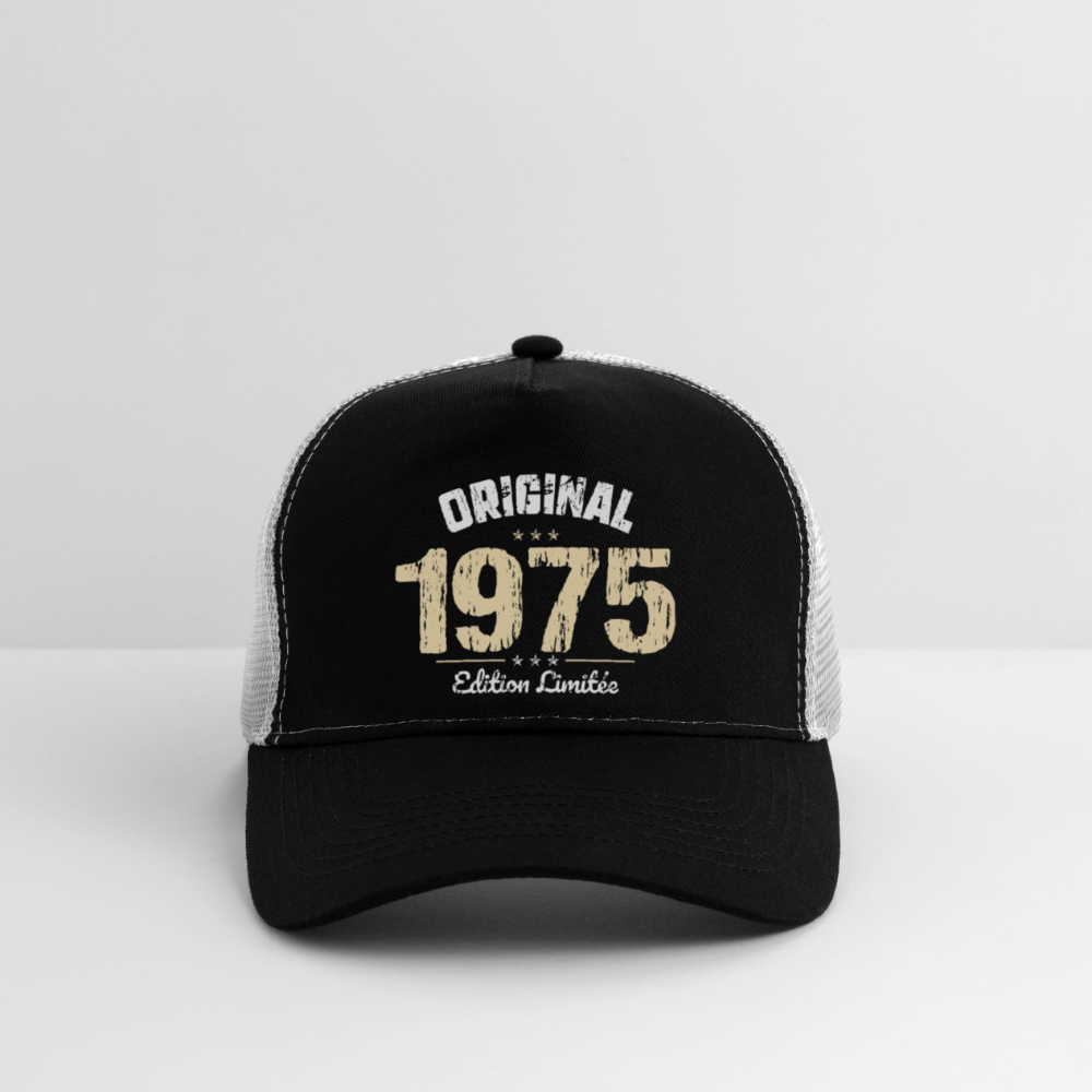 Casquette Trucker - Anniversaire 50 Ans - Original 1975 - noir/gris pierre