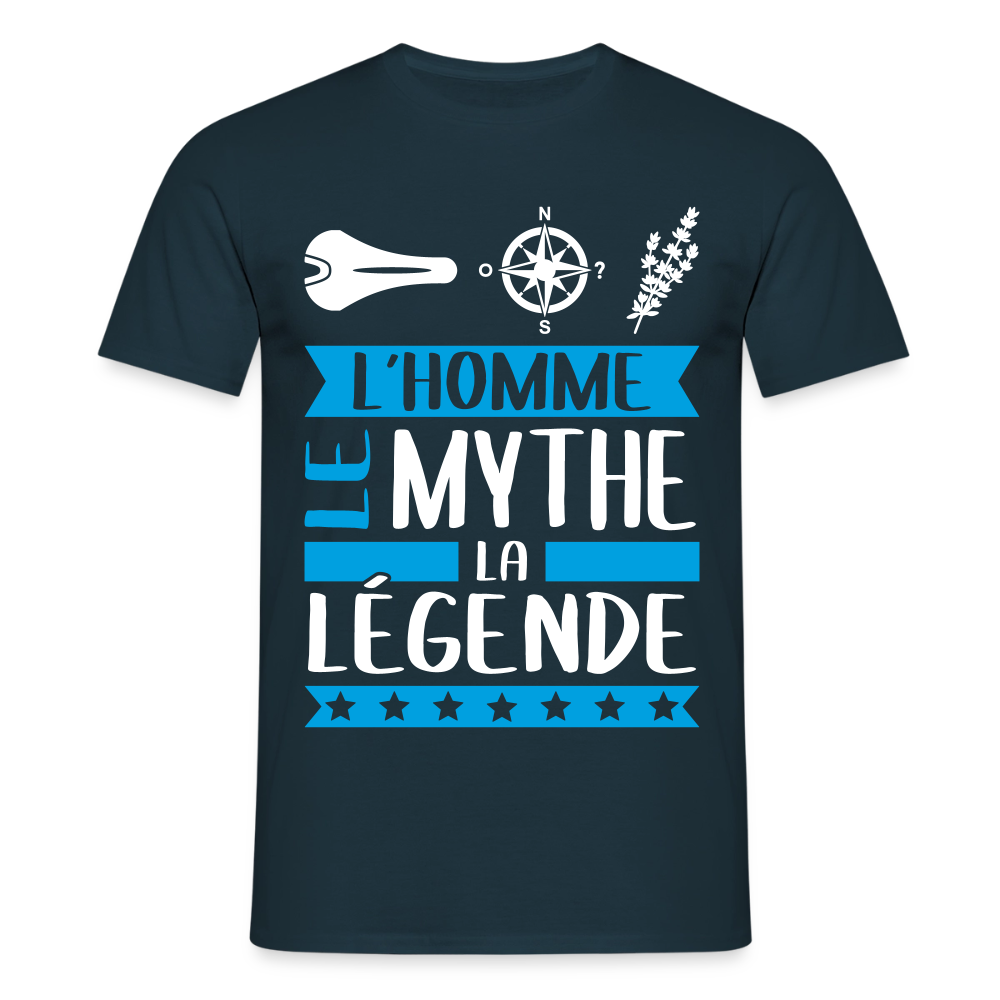 T-shirt homme Célestin rébus – L’homme, le mythe, la légende - marine