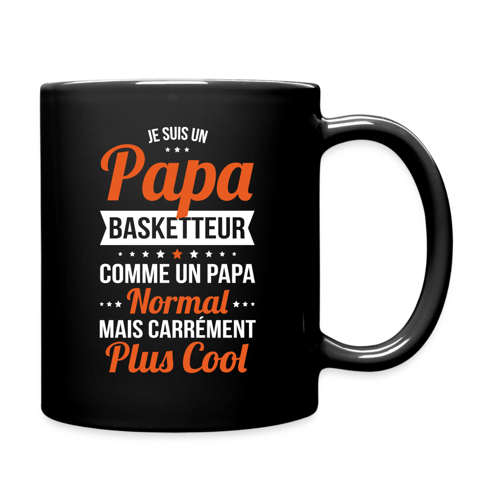 Mug uni - Papa basketteur plus cool - noir