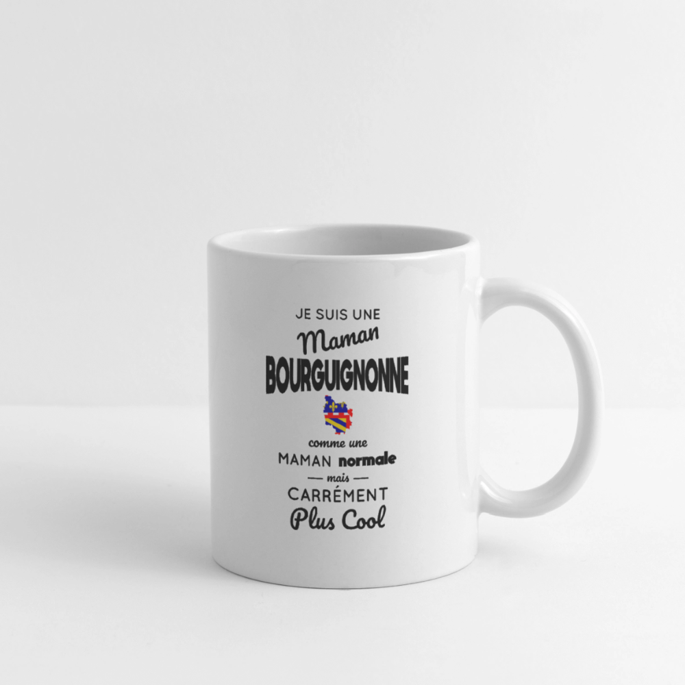Mug blanc - Maman Bourguignonne plus cool - blanc