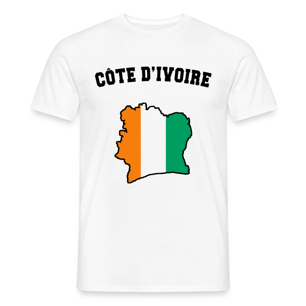 T-shirt Homme coloris clair - Côte d'Ivoire - blanc