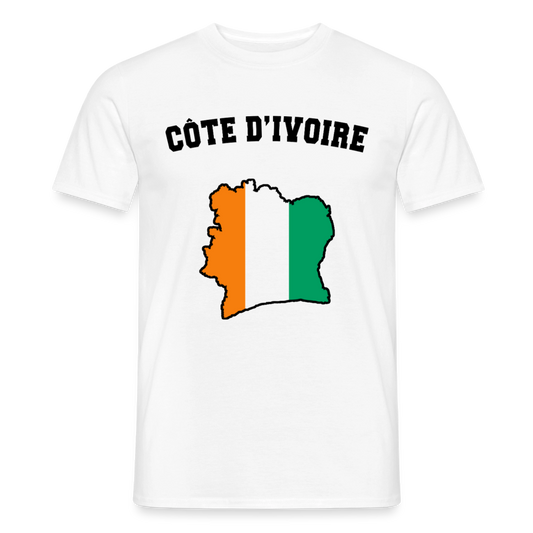 T-shirt Homme coloris clair - Côte d'Ivoire - blanc