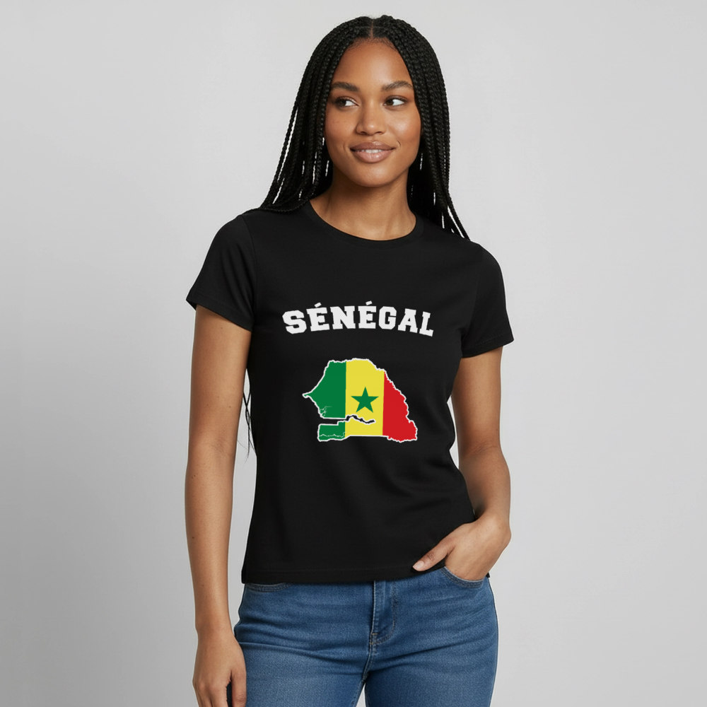 T-shirt Femme - Sénégal - noir