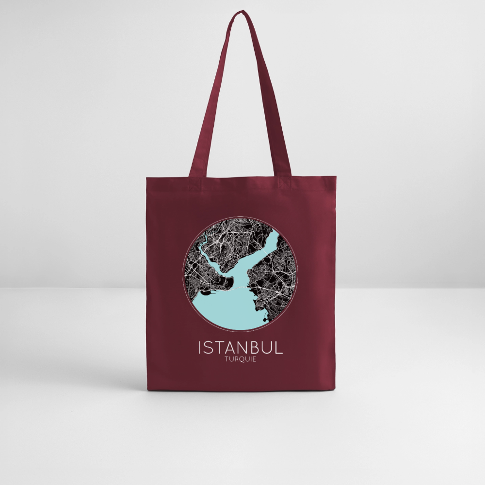 Tote Bag Istanbul Bio – Plan d’Istanbul - bordeaux