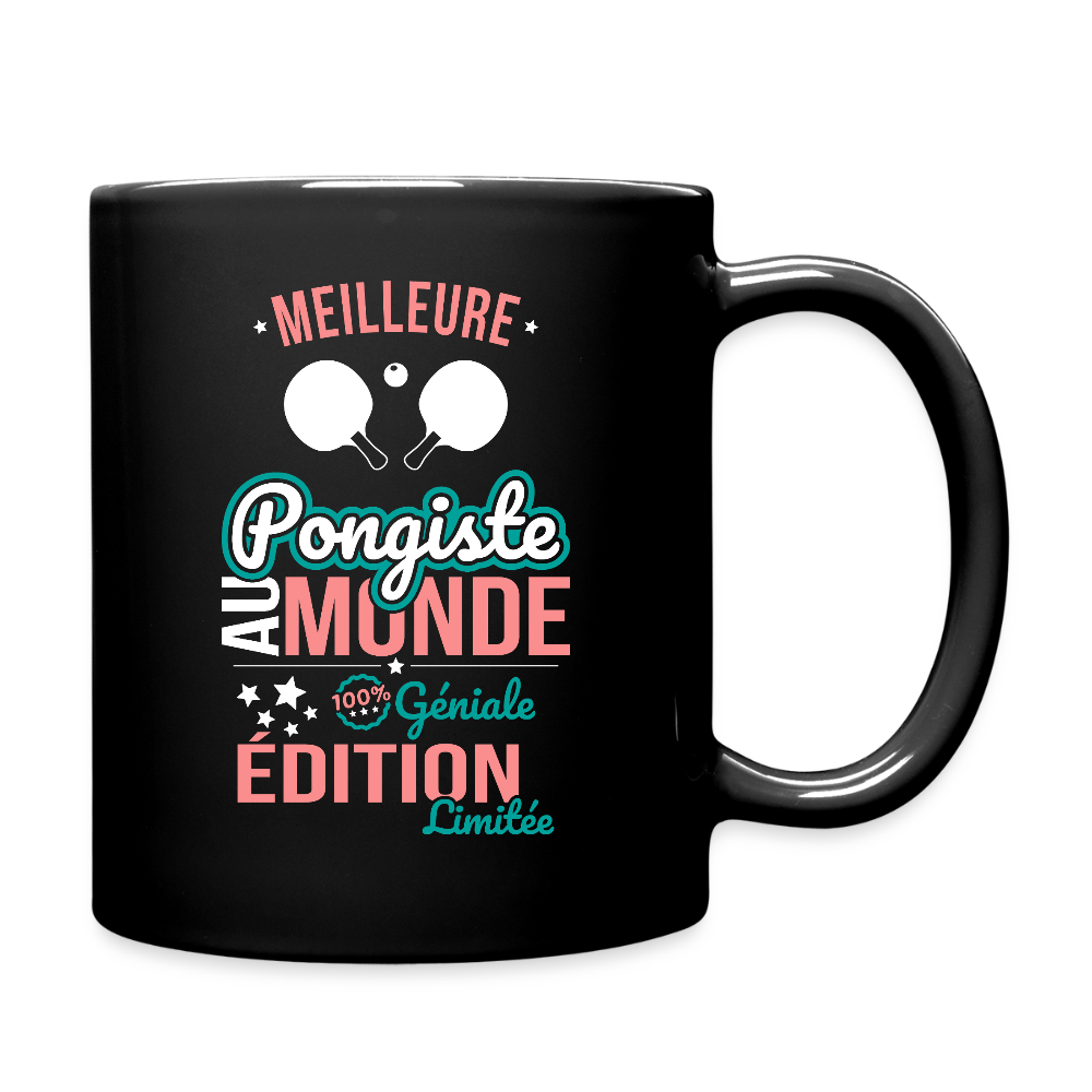 Mug uni - Meilleure Pongiste au monde - 100% géniale - noir