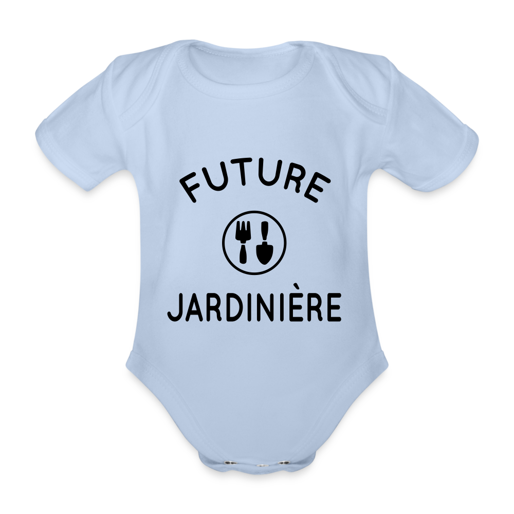 Body Bébé bio manches courtes - Future jardinière - ciel