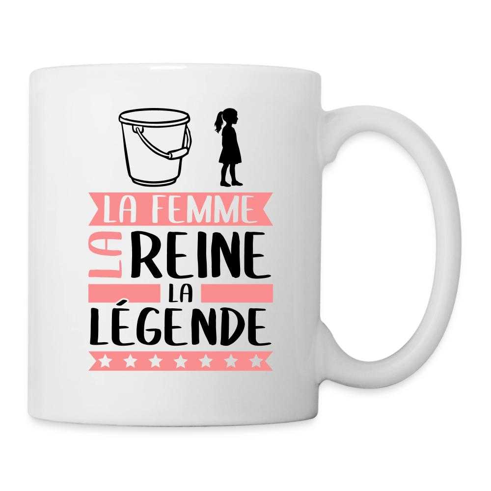 Mug blanc Sophie rébus – La femme, la reine, la légende - blanc