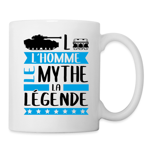 Mug blanc Charles rébus – L’homme, le mythe, la légende - blanc
