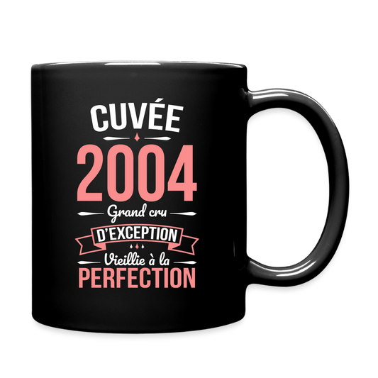 Mug uni - Anniversaire 21 Ans - Cuvée 2004 - noir