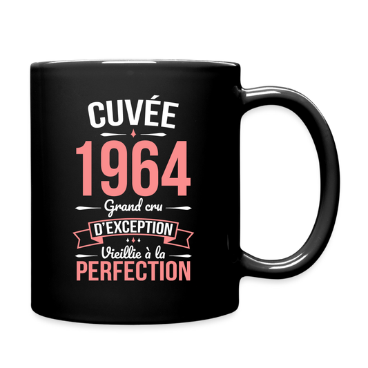 Mug uni - Anniversaire 61 Ans - Cuvée 1964 - noir