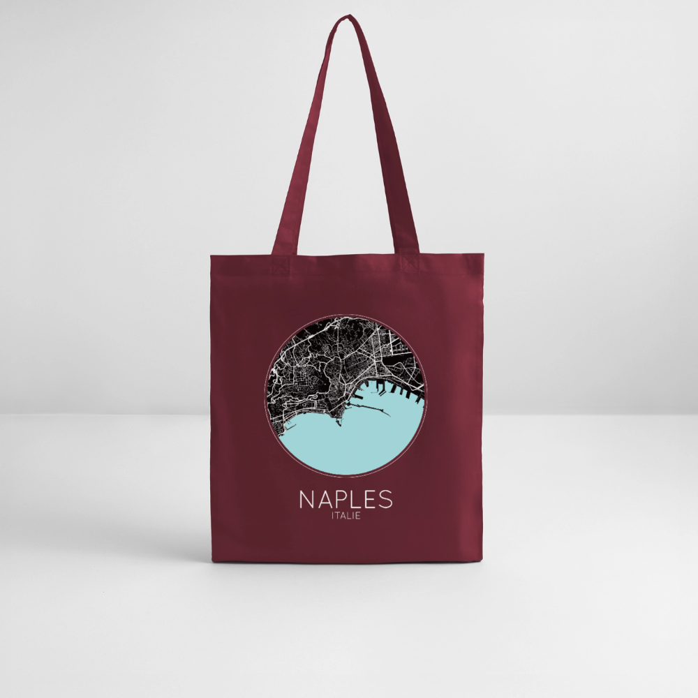 Tote Bag Naples Bio – Plan de Naples - bordeaux
