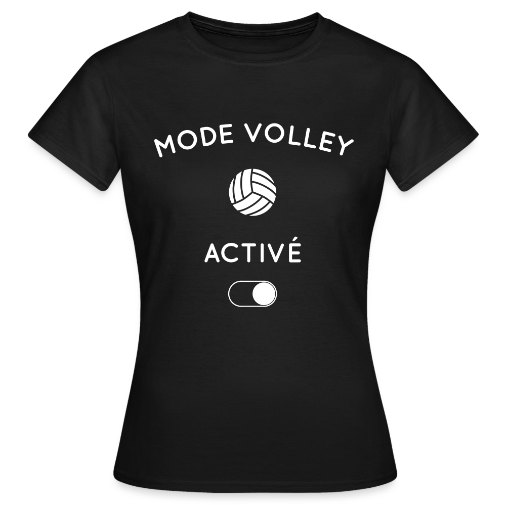 T-shirt Femme - Mode volley activé - noir