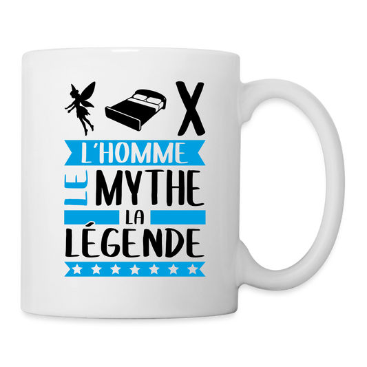 Mug blanc Félix rébus – L’homme, le mythe, la légende - blanc