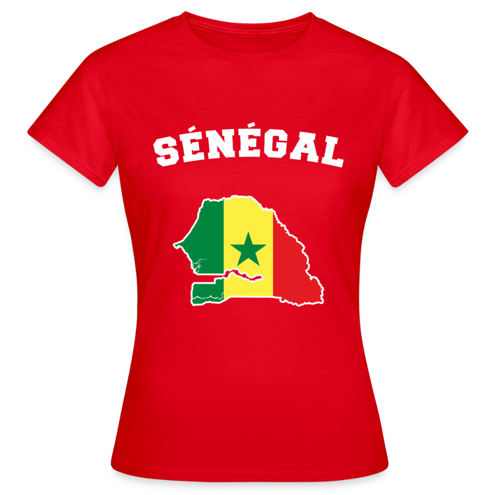 T-shirt Femme - Sénégal - rouge