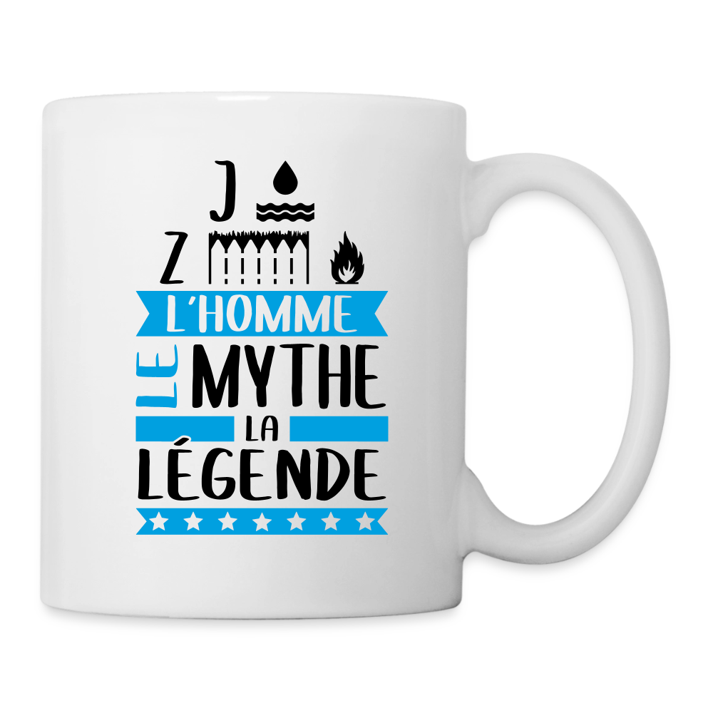 Mug blanc Joseph rébus – L’homme, le mythe, la légende - blanc