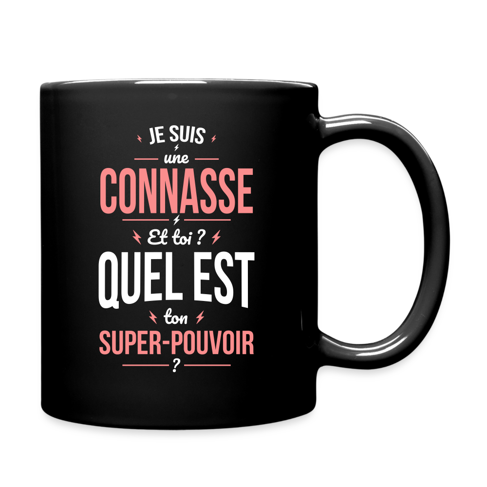 Mug uni - Je suis une connasse - Super-pouvoir - noir