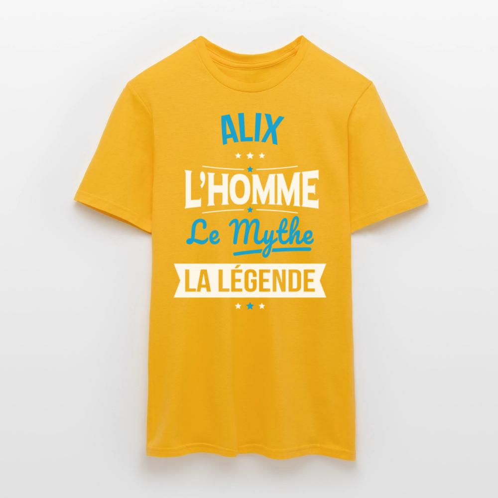 T-shirt Homme - Alix - l'Homme - le Mythe - la Légende - jaune