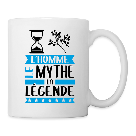 Mug blanc Tanguy rébus – L’homme, le mythe, la légende - blanc