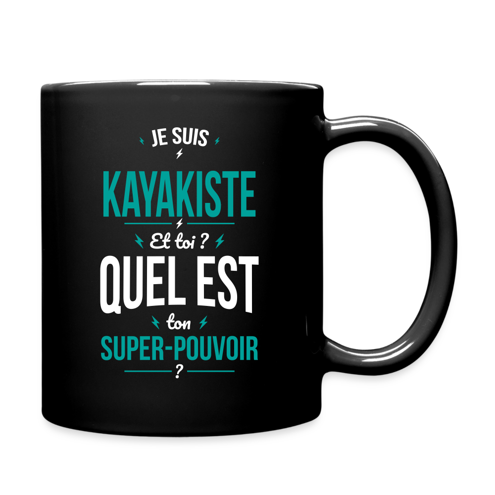 Mug uni - Je suis kayakiste -  Super-pouvoir - noir