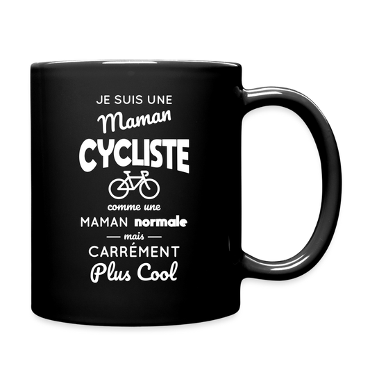 Mug uni - Maman cycliste plus cool - noir