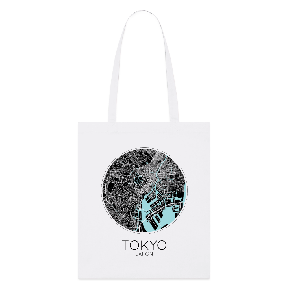 Tote Bag Tokyo Bio Coloris Clair – Plan de Tokyo - blanc
