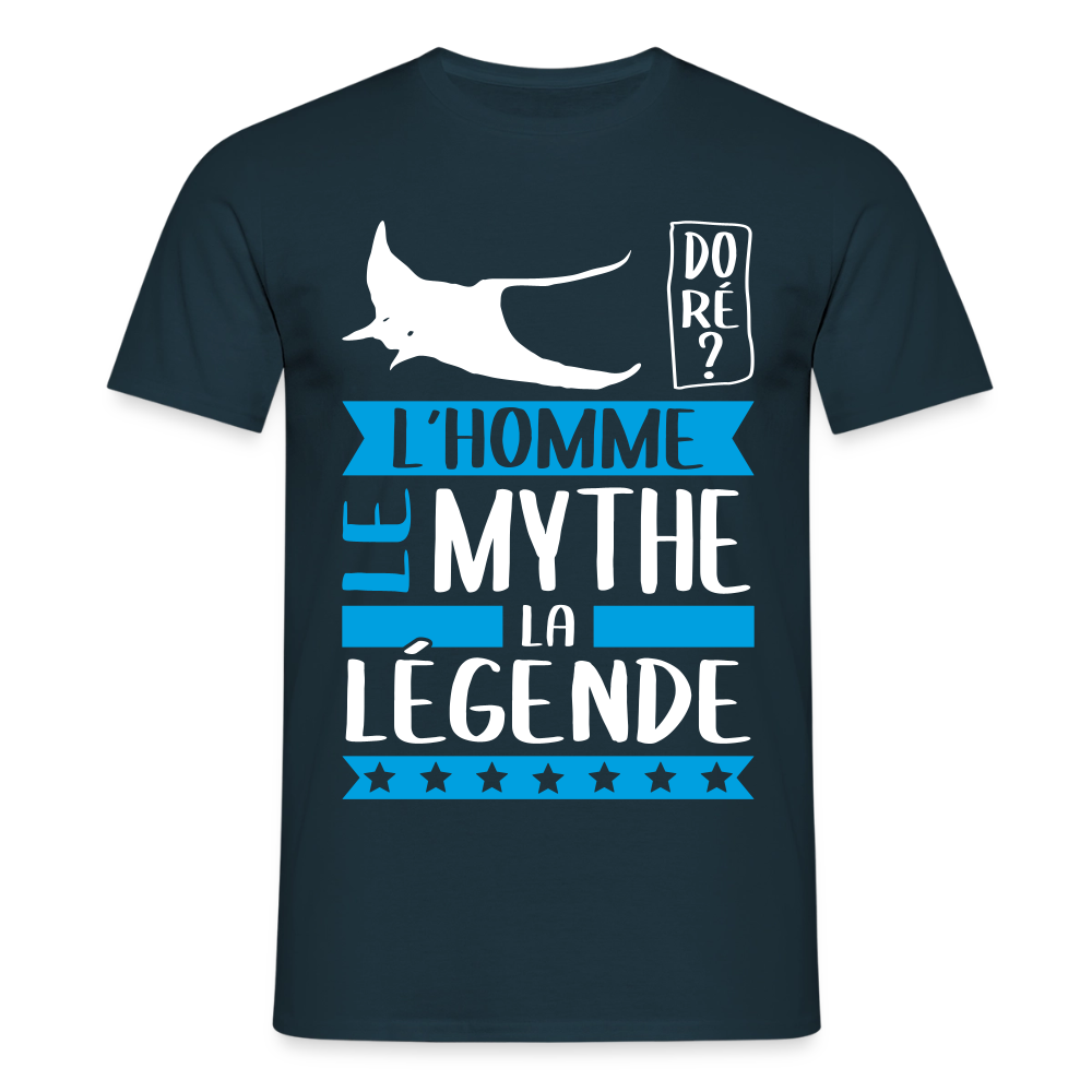 T-shirt homme Rémi rébus – L’homme, le mythe, la légende - marine