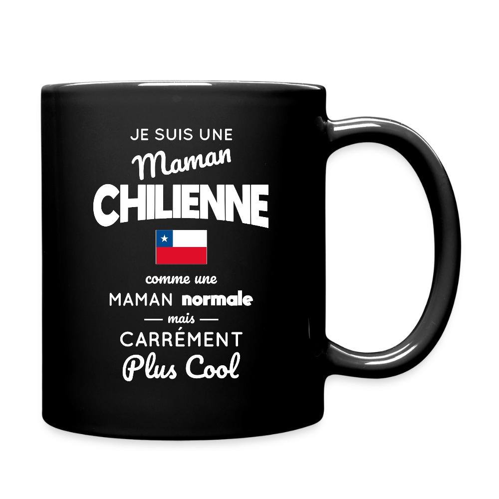 Mug uni - Maman Chilienne plus cool - noir