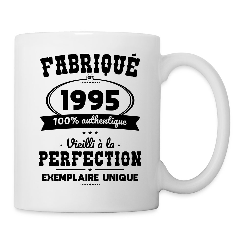 Mug blanc - Anniversaire 30 Ans - Fabriqué en 1995 - blanc