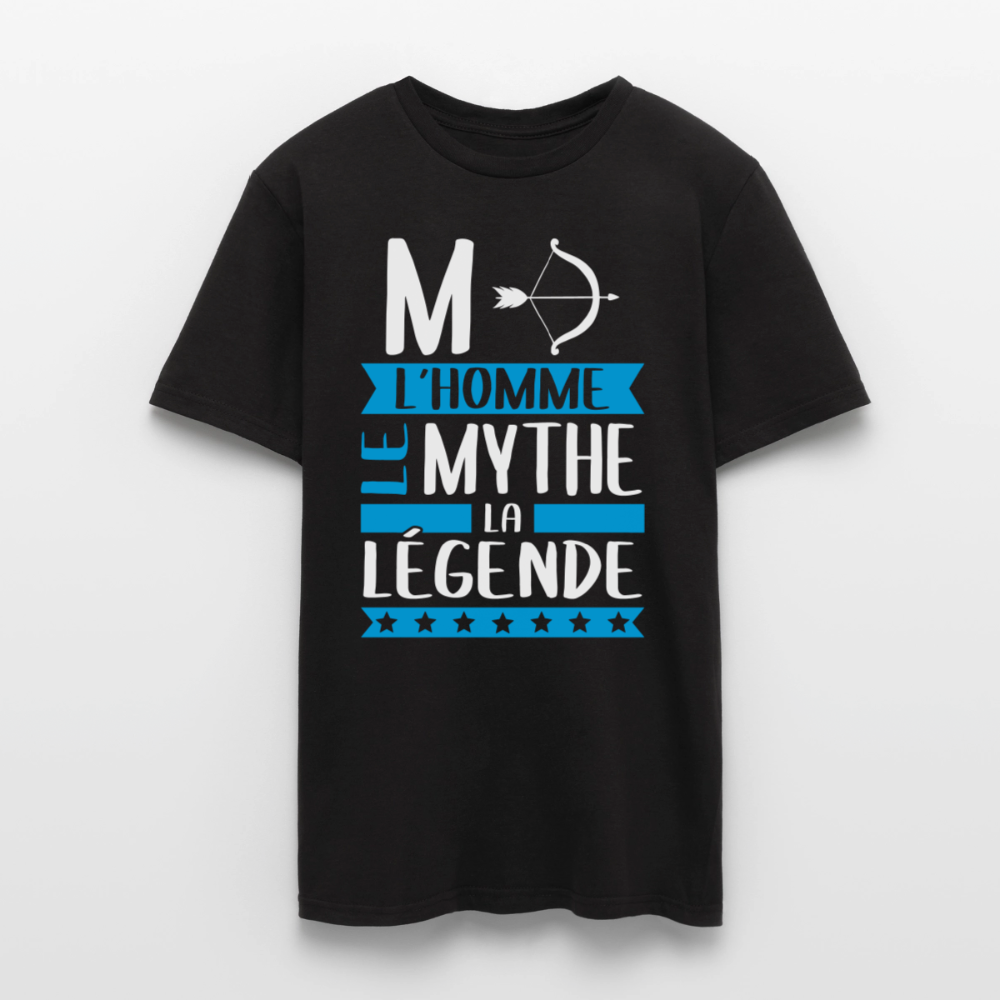 T-shirt homme Marc rébus – L’homme, le mythe, la légende - noir