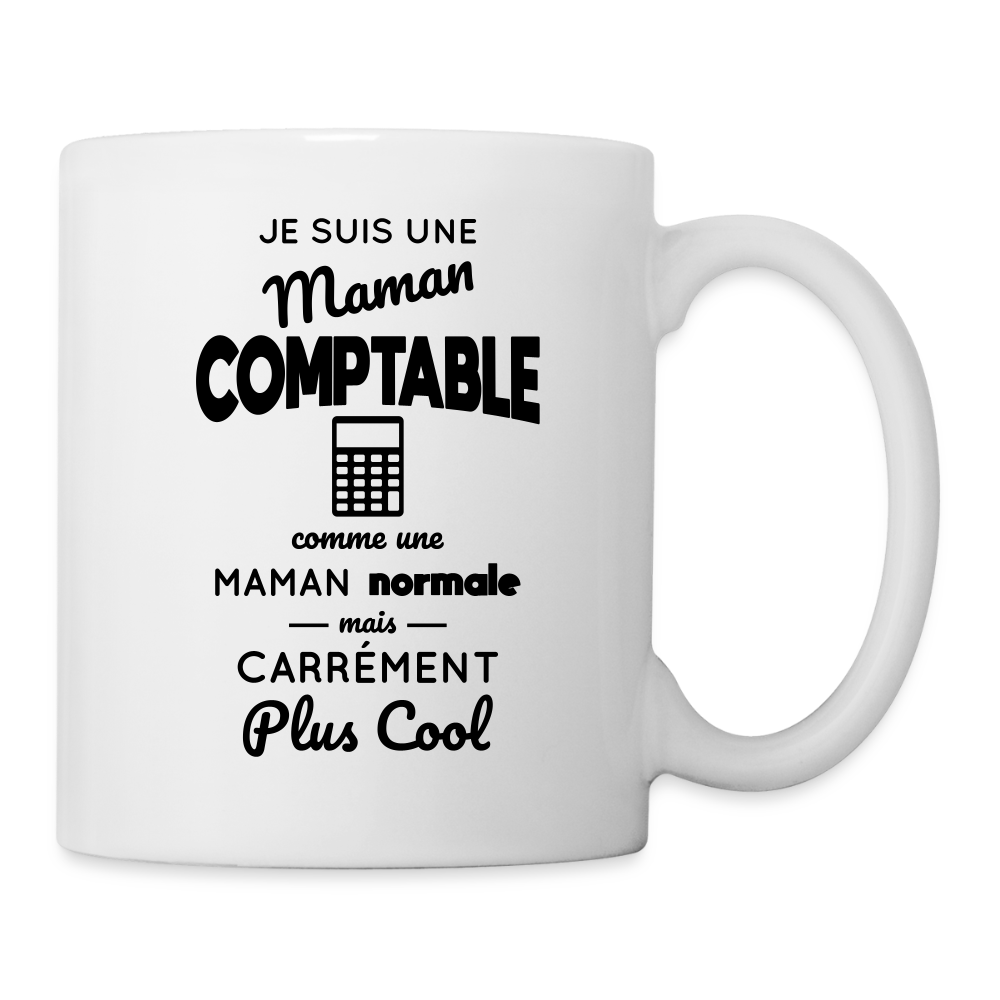 Mug blanc - Maman comptable plus cool - blanc
