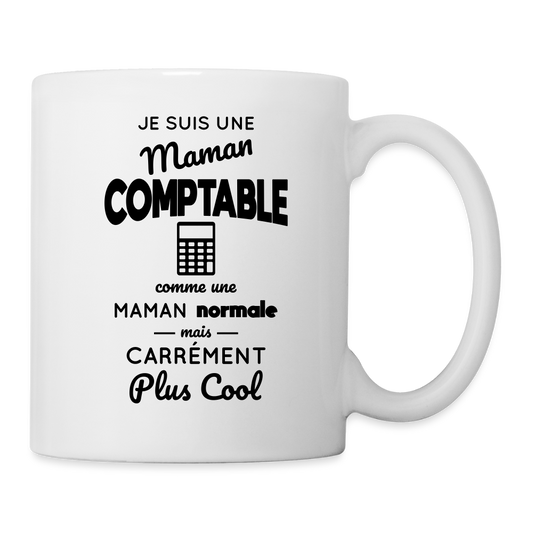 Mug blanc - Maman comptable plus cool - blanc