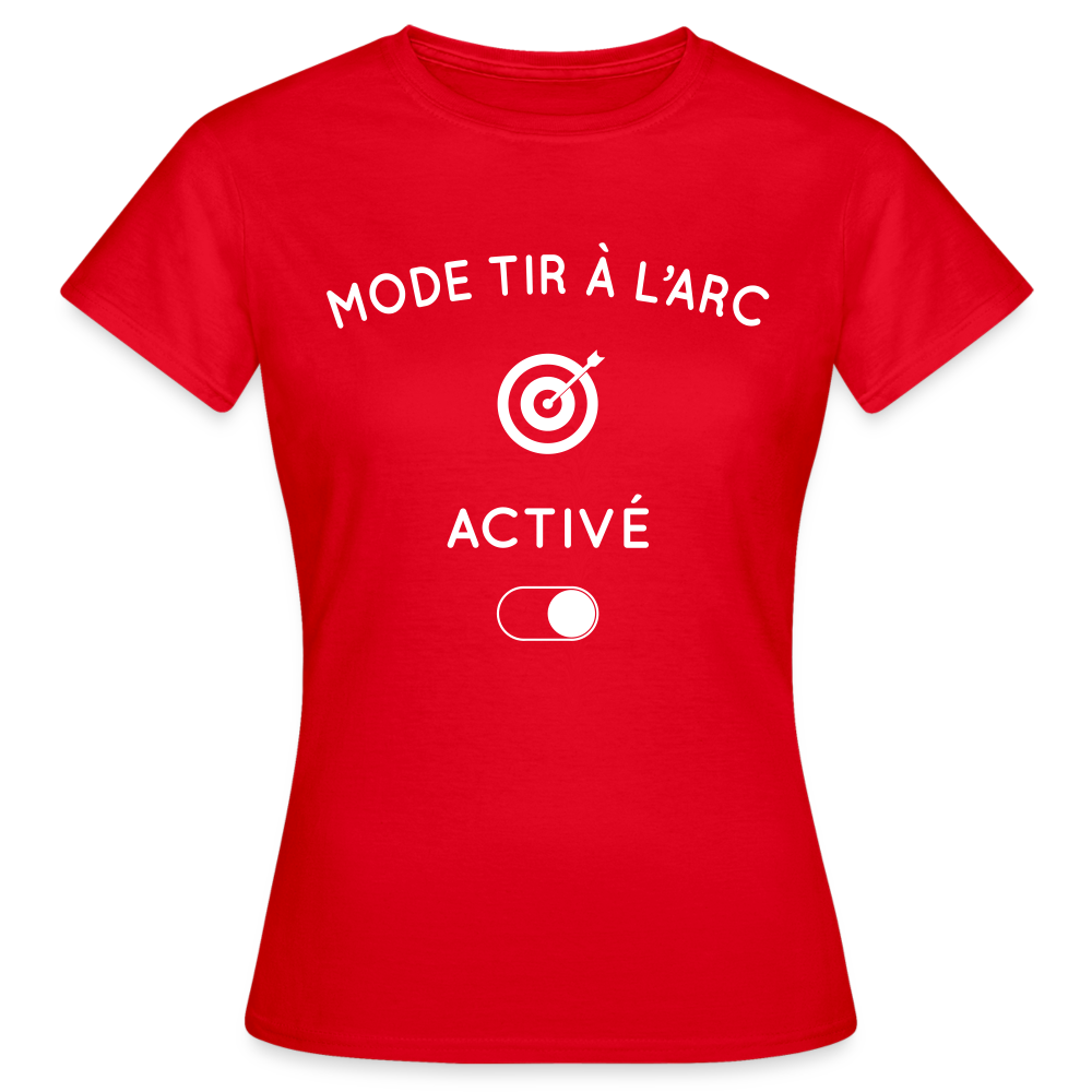 T-shirt Femme - Mode tir à l'arc activé - rouge