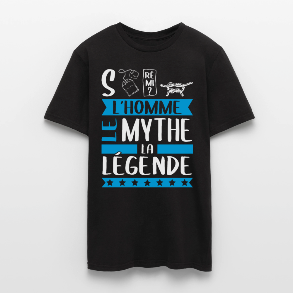 T-shirt homme Stéphane rébus – L’homme, le mythe, la légende - noir
