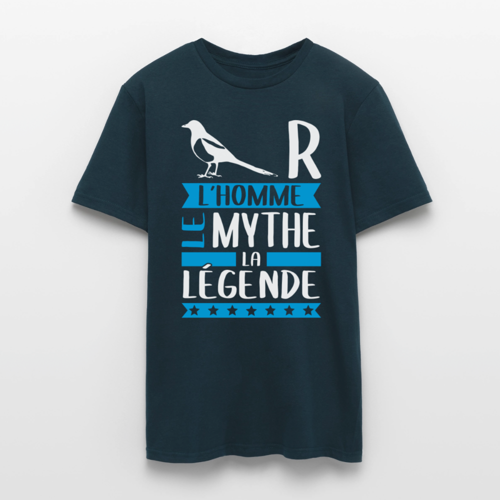 T-shirt homme Pierre rébus – L’homme, le mythe, la légende - marine