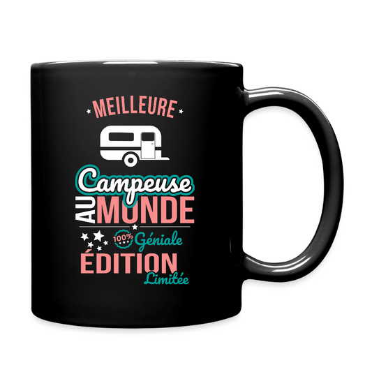 Mug uni - Meilleure Campeuse au monde - 100% géniale - noir