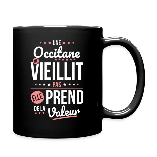 Mug uni - Une Occitane ne vieillit pas - noir