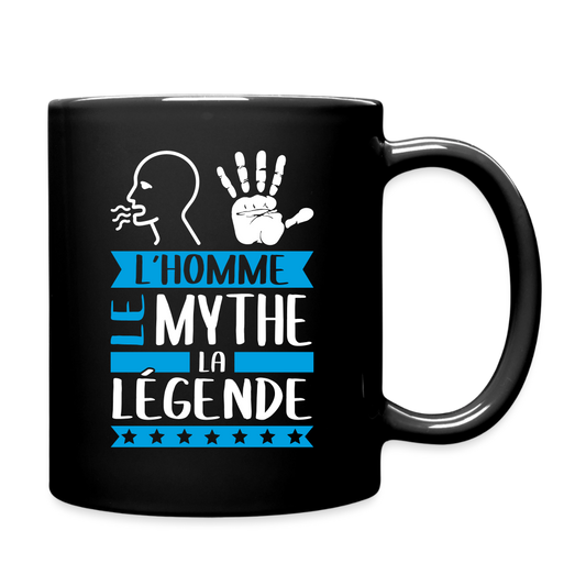 Mug uni Romain rébus – L’homme, le mythe, la légende - noir