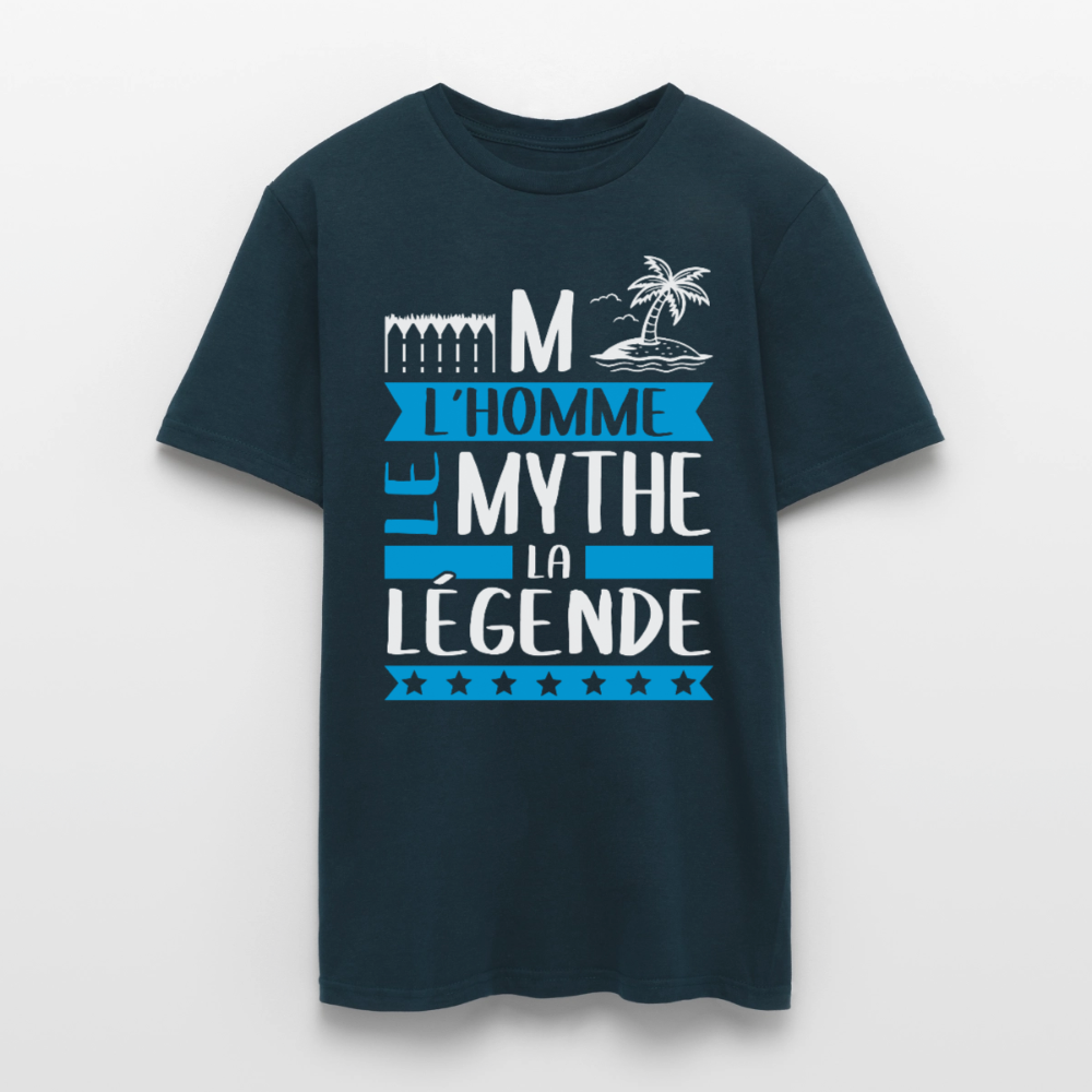 T-shirt homme Emile rébus – L’homme, le mythe, la légende - marine