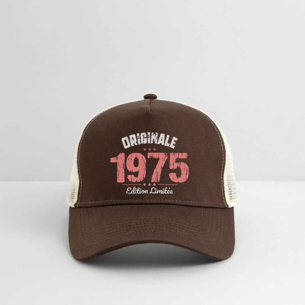 Casquette Trucker - Anniversaire 50 Ans - Originale 1975 - marron/beige