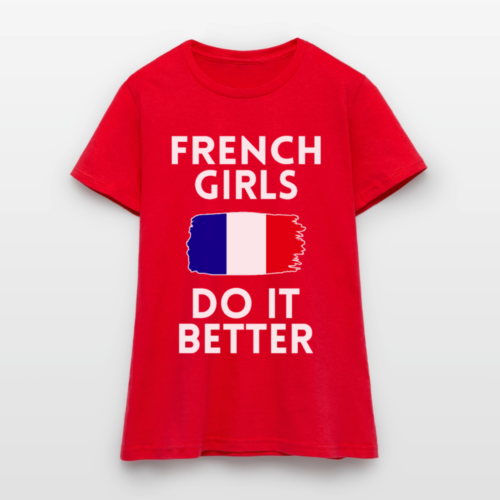 T-shirt femme - French Girls Do It Better - rouge