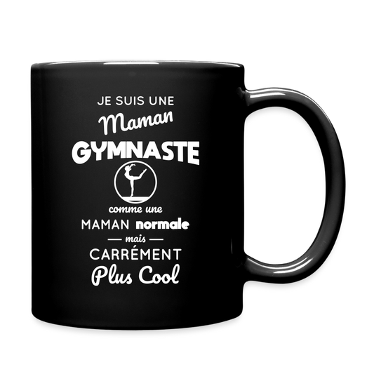 Mug uni - Maman gymnaste plus cool - noir