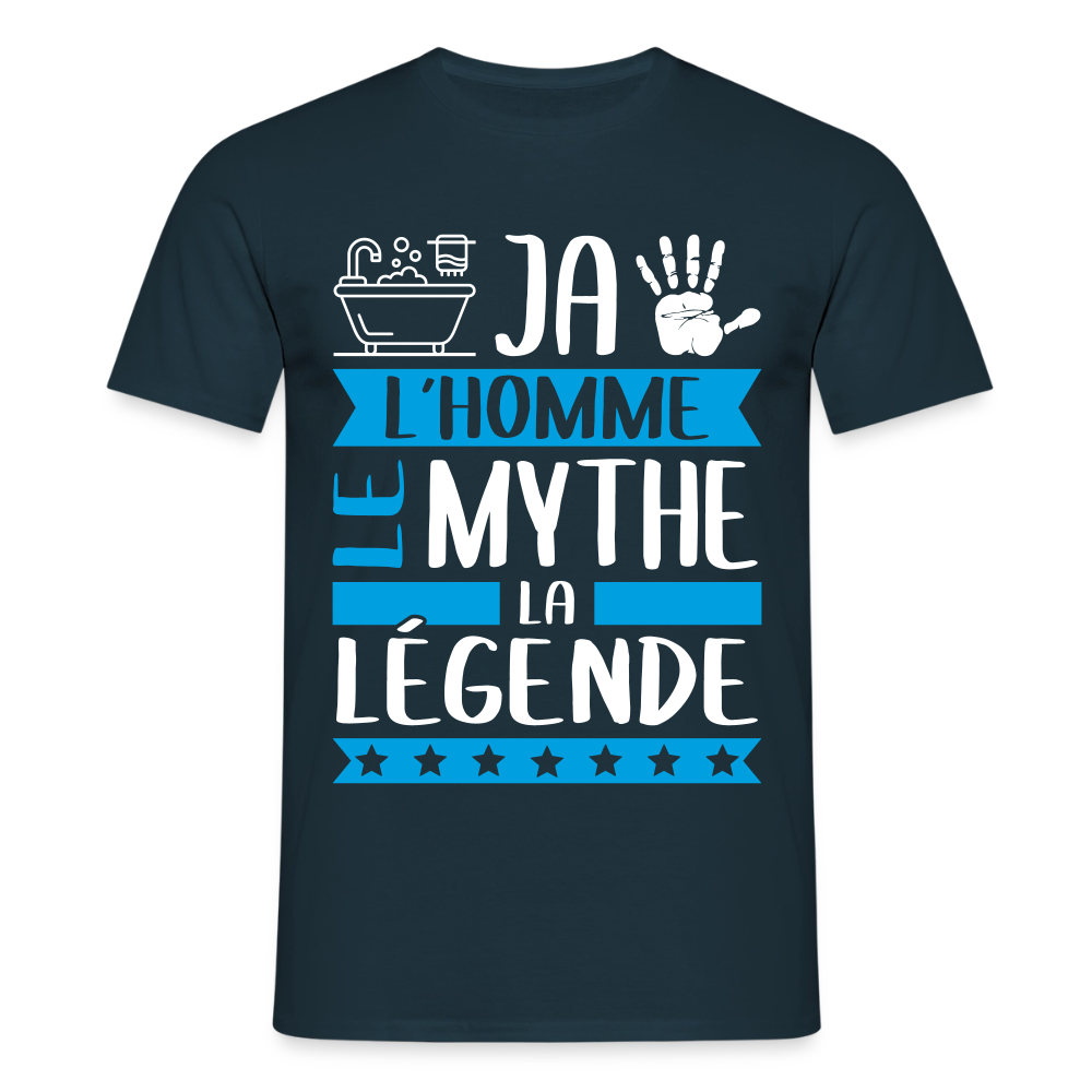 T-shirt homme Benjamin rébus – L’homme, le mythe, la légende - marine