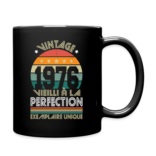 Mug anniversaire homme 50 ans – Vintage 1976 - Exemplaire unique - noir