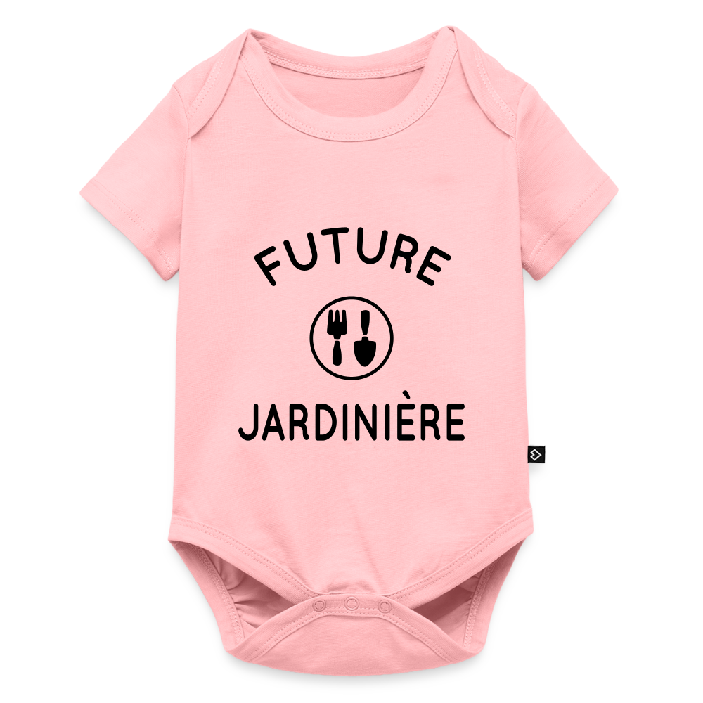 Body Bébé bio manches courtes - Future jardinière - rose