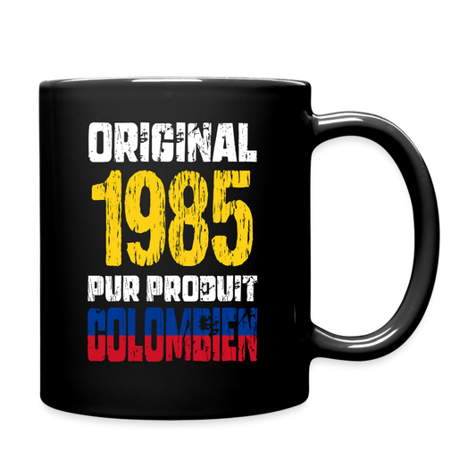 Mug uni - Anniversaire 40 Ans -  Original 1985 - Pur produit Colombien - noir