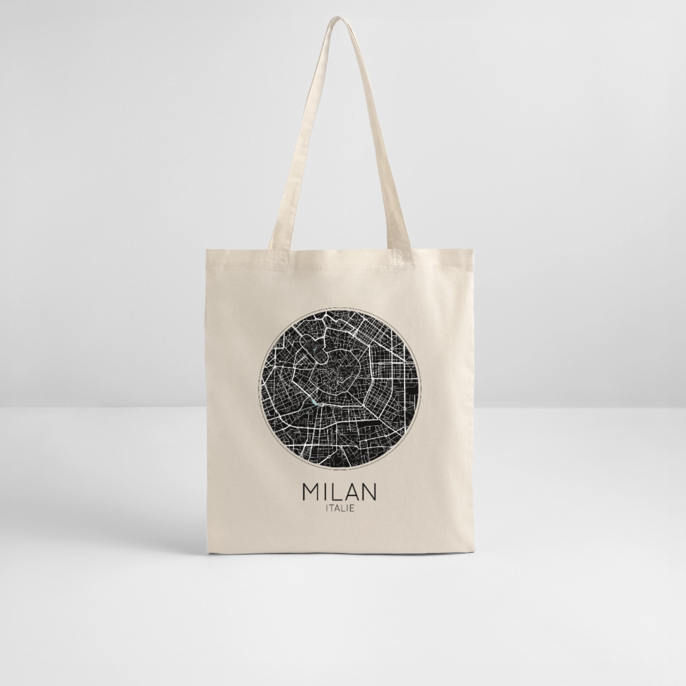 Tote Bag Milan Bio Coloris Clair – Plan de Milan - écru doux