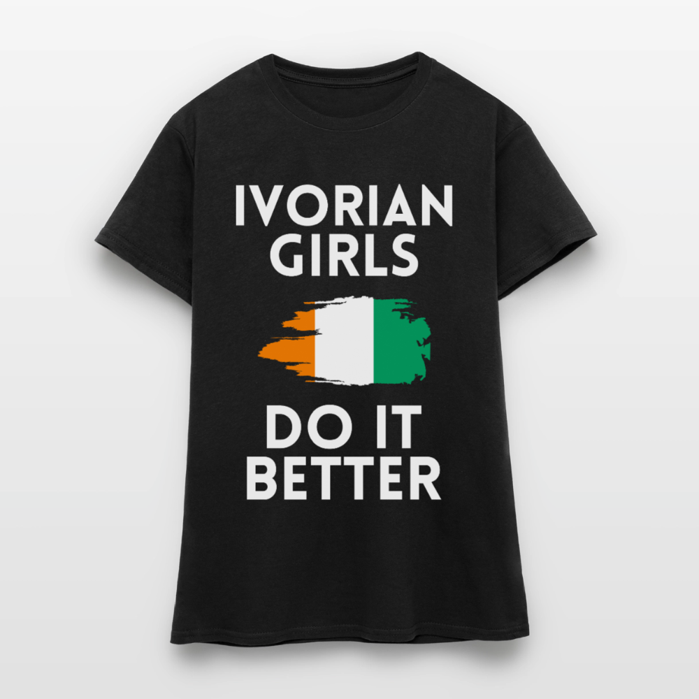 T-shirt femme - Ivorian Girls Do It Better - noir